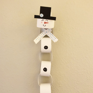 Day 01 - 24 Day Countdown Calendar - Paperchain Snowman (2021)