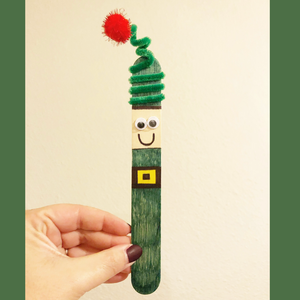 Day 23 - 24 Day Countdown Calendar - Elf Popsicle Stick Ornament
